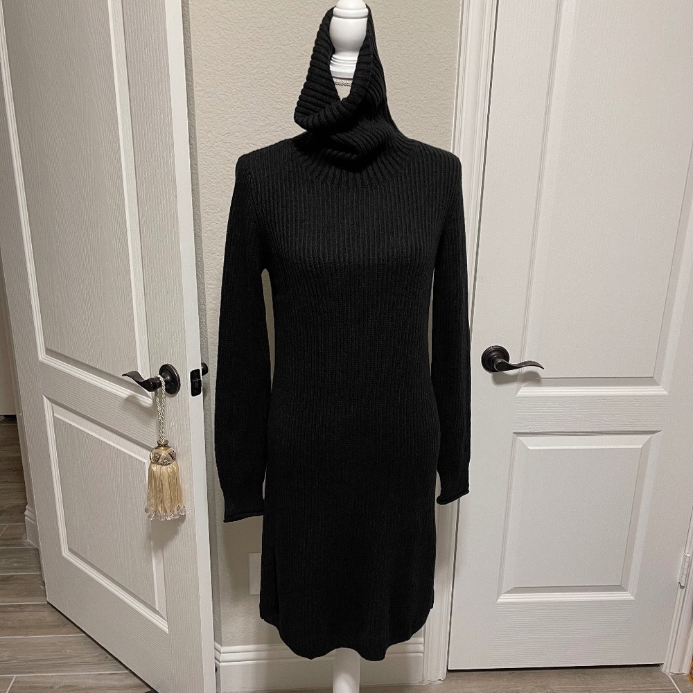 Cabi- Uptown Turtleneck Dark Chocolate Sweater Dress- LIMITED EDITION- Small.